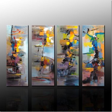 100% Hand Painted Abstract Painting Acrylic Canvas Art decor Beautiful Brand New Original