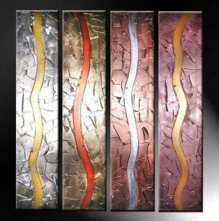 100% Hand Painted Abstract Painting Acrylic Wall Art decor Brand New Bestbid Original Modern