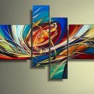 100% Hand Painted Abstract Painting Acrylic Canvas Sets Decor Beautiful Brand New Original