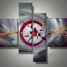 100% Hand Painted Abstract Painting Acrylic Canvas Sets Decor Beautiful Nice Modern Contemporary