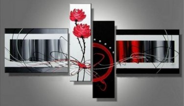 100% Hand Painted Abstract Painting Acrylic Wall Art Decor Brand New Nice Modern Contemporary