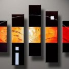 100% Hand Painted Abstract Painting Acrylic Canvas Sets Decor Brand New Nice Original