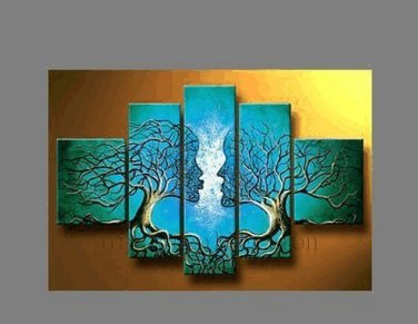 100% Hand Painted Abstract Painting Acrylic Wall Art Decor Beautiful Brand New Original Modern