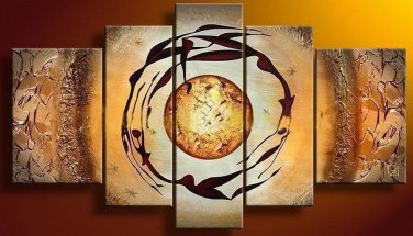 100% Hand Painted Abstract Painting Acrylic Wall Art Decor Brand New Bestbid Original Modern