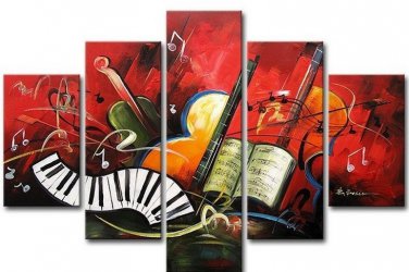 100% Hand Painted Abstract Painting Acrylic Canvas Art Decor Beautiful Brand New Original Modern