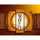 100% Hand Painted Abstract Painting Acrylic Canvas Sets Decor Beautiful Nice Original