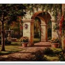 Flower Field Landscape Oil Painting Italian Tuscany Landscape Poppy Field Vineyard-218 High