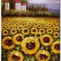 Flower Field Landscape Oil Painting Sunflower Farm Landscape Large Floral High Quality Handmade