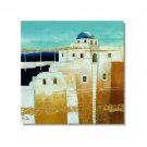 Italian Mediterranean Church Impressionist Landscape Oil Painting Canvas Art High Quality Home &