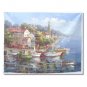 Italian Mediterranean Habor Ships Impressionist Landscape Oil Painting Canvas Art High Quality