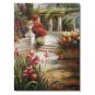 100% Hand-Paint Italian Mediterranean Seascape Old Town Beach-087 Impressionist Landscape Oil