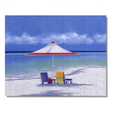 Italian Mediterranean Seascape Old Town Beach-129 Impressionist Landscape Oil Painting Canvas