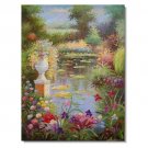 Italian Mediterranean Seascape Old Town Beach-140 Impressionist Landscape Oil Painting Canvas