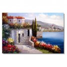 Italian Mediterranean Tuscany Italy Ocean Oil Painting 83 Impressionist Landscape Oil Painting
