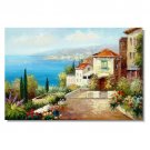 Italy Portofino Amalfi Cinque Mediterranean Tuscany Art 10 Impressionist Landscape Oil Painting