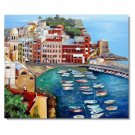 Italy Portofino Amalfi Cinque Mediterranean Tuscany Art 301 Impressionist Landscape Oil Painting