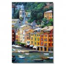 Italy Portofino Amalfi Cinque Mediterranean Tuscany Art 4 Impressionist Landscape Oil Painting