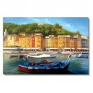 100% Hand-Paint Italy Portofino Amalfi Cinque Mediterranean Tuscany Art 5 Impressionist