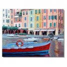 Italy Portofino Amalfi Cinque Mediterranean Tuscany Art 6 Impressionist Landscape Oil Painting