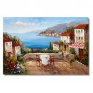 Italy Portofino Amalfi Cinque Mediterranean Tuscany Art 9 Impressionist Landscape Oil Painting
