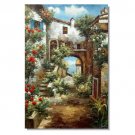 Italy Tuscany Provence Vineyard Wine Cafe Art Painting 2 Impressionist Landscape Oil Painting