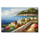 Mediterranean Italy France Tuscany Ocean Oil Painting 27 Impressionist Landscape Oil Painting
