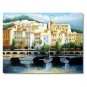 100% Hand-Paint Mediterranean Italy France Tuscany Ocean Impressionist Landscape Oil Painting