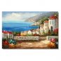 100% Hand-Paint Mediterranean Italy France Tuscany Wine Art Painting 198 Impressionist Landscape