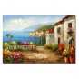 Mediterranean Italy France Tuscany Wine Art Painting 48 Impressionist Landscape Oil Painting