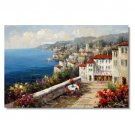 Mediterranean Italy France Tuscany Wine Art Painting 52 Impressionist Landscape Oil Painting