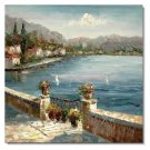 Mediterranean Landscape Impressionist Landscape Oil Painting Canvas Art High Quality Home &