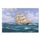 Ocean Seascape Oil Painting on Canvas Sailing Boat Big Waves Ships-053 Hand Painted Classical