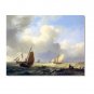 Ocean Seascape Oil Painting on Canvas Sailing Boat Big Waves Ships-059 Hand Painted Classical