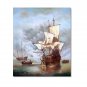 Ocean Seascape Oil Painting on Canvas Sailing Boat Big Waves Ships-081 Hand Painted Classical