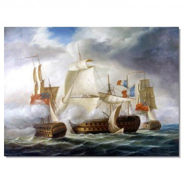 100% Hand-Paint Ocean Seascape Oil Painting on Canvas Sailing Boat Big Waves Ships-090 Hand