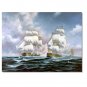 Ocean Seascape Oil Painting on Canvas Sailing Boat Big Waves Ships-091 Hand Painted Classical