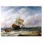 100% Handmade Ocean Seascape Oil Painting on Canvas Sailing Boat Big Waves Ships-097 Hand