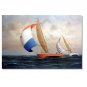 Ocean Seascape Oil Painting on Canvas Sailing Boat Big Waves Ships-103 Hand Painted Classical