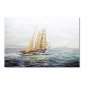 Ocean Seascape Oil Painting on Canvas Sailing Boat Big Waves Ships-107 Hand Painted Classical