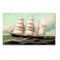 100% Hand-Paint Ocean Seascape Oil Painting on Canvas Sailing Boat Big Waves Ships-207 Hand
