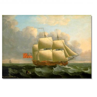 100% Hand-Paint Ocean Seascape Oil Painting on Canvas Sailing Boat Big Waves Ships-342 Hand