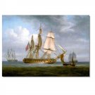 100% Hand-Paint Ocean Seascape Oil Painting on Canvas Sailing Boat Big Waves Ships-349 Hand