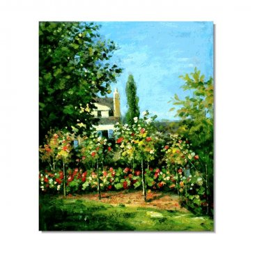 Blooming Garden Claude Monet Oil Painting Reproduction Hand Painted High Quality Wall Art Decor