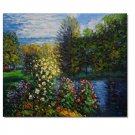 Corner of the Garden at Montgeron Claude Monet Oil Painting Reproduction Hand Painted High