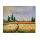 Distant Poplars Claude Monet Oil Painting Reproduction Hand Painted High Quality Wall Art Decor