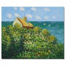 Fishermans Cottage At Varengeville 2 Claude Monet Oil Painting Reproduction Hand Painted High