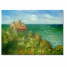 Fishermans Cottage At Varengeville 3 Claude Monet Oil Painting Reproduction Hand Painted High