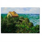 Fishermans Cottage At Varengeville Claude Monet Oil Painting Reproduction Hand Painted High