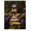 Garden Path at Giverny Claude Monet Oil Painting Reproduction Hand Painted High Quality Wall Art