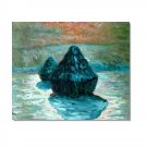 Grain Stack, Snow Effect (Morning) 2 Claude Monet Oil Painting Reproduction Hand Painted High